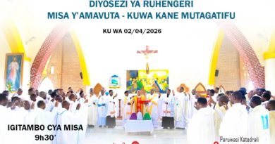 Icyumweru Gitagatifu: Mgr Visenti Harolimana yahamagariye abakristu kongera ituro bagenera Imana, abizeza ikintu gikomeye