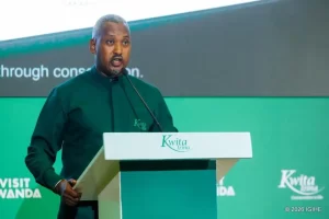 Bwana Mutangana Eugene, Umuyobozi w'ikigo RNF, ikigo gishya gishinzwe imicungire ya pariki y'ibirunga n'iya Gishwati-Mukura